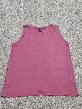 Everyday Scoop Neck Tank Top - Dusty Rose